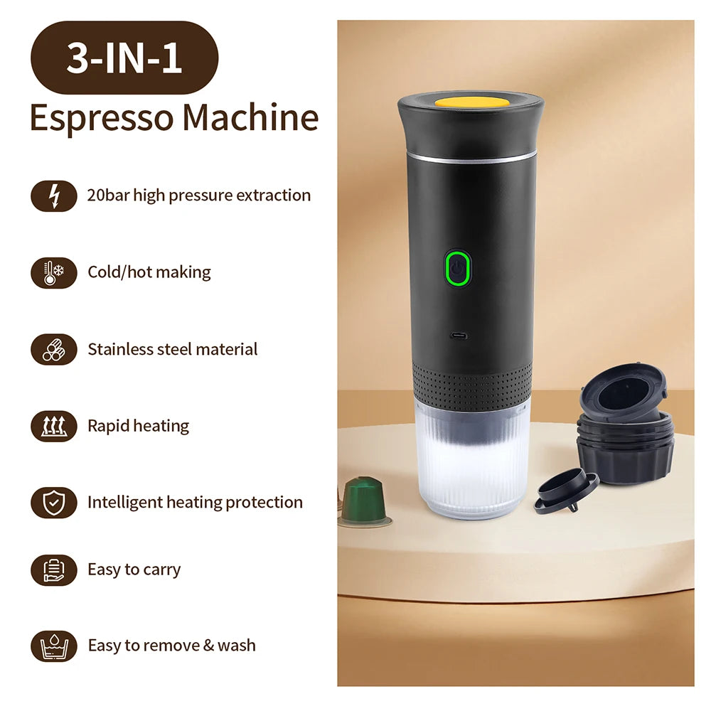 Tragbare, kabellose Espresso-Maschine