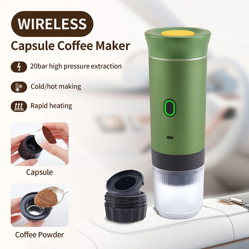 Tragbare, kabellose Espresso-Maschine