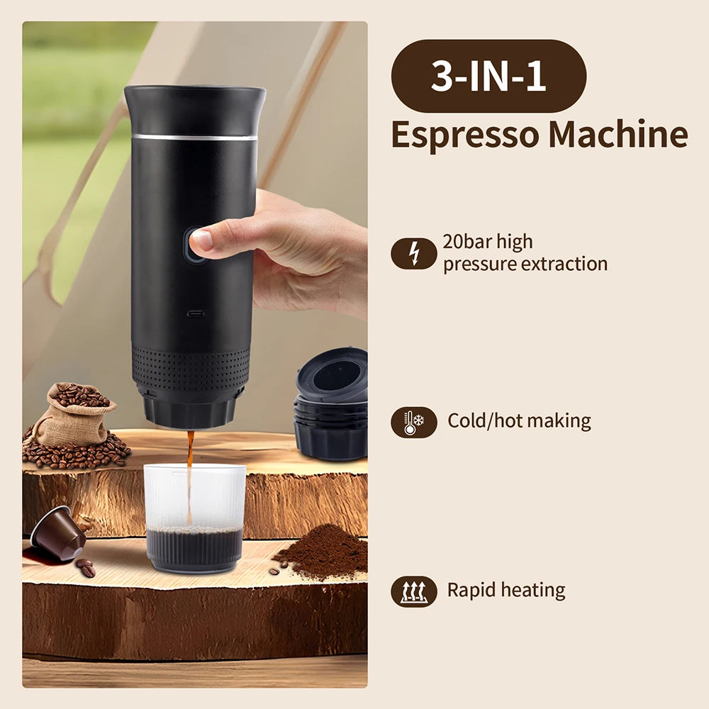 Tragbare, kabellose Espresso-Maschine
